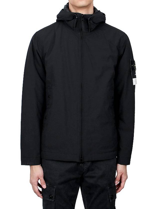 Compass Badge Hooded Jacket Black - STONE ISLAND - BALAAN 3