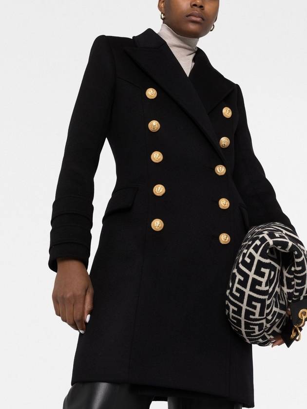 Balmain Coats Black - BALMAIN - BALAAN 5