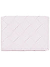 Tiny Tri-Fold Zipper Half Wallet Pink - BOTTEGA VENETA - BALAAN 3