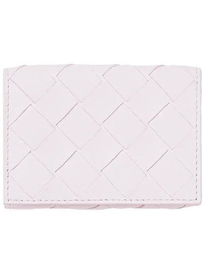 Tiny Tri-Fold Zipper Half Wallet Pink - BOTTEGA VENETA - BALAAN 2