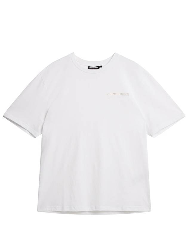 Dale Seasonal Print Short Sleeve T-Shirt White - J.LINDEBERG - BALAAN 4