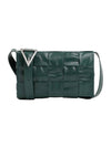 Intrecciato Triangle Buckle Cassette Cross Bag Dark Green - BOTTEGA VENETA - BALAAN 1