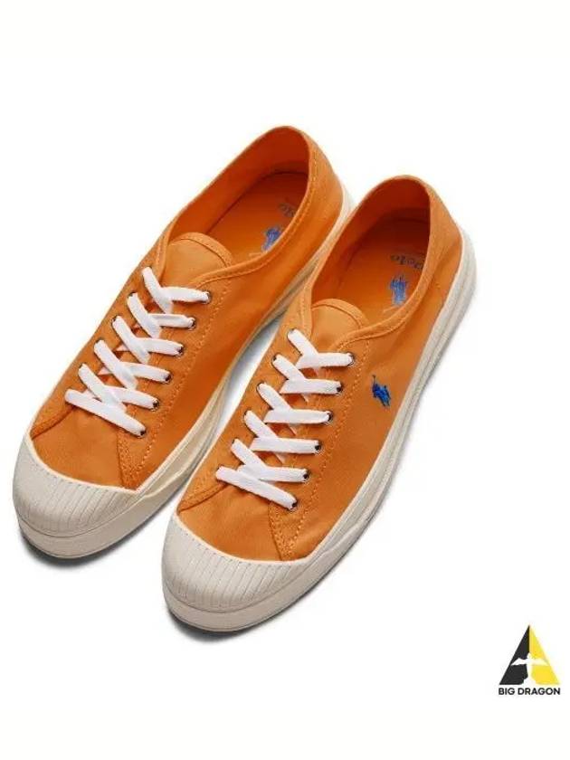 Essence 100 Canvas Cap Toe Sneakers Orange - POLO RALPH LAUREN - BALAAN 1