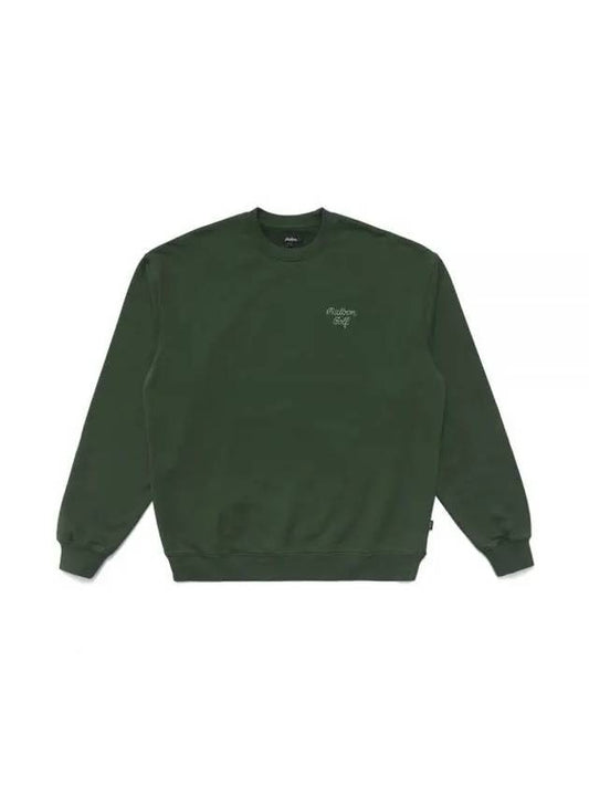 Health SeekersGolfers Crew Neck Sweatshirt GREEN M3313LFS03GRN - MALBON GOLF - BALAAN 1