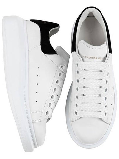 Oversized Leather Tab Low Top Sneakers White - ALEXANDER MCQUEEN - BALAAN 2