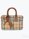 Check Mini Bowling Bag Archive Beige Briar Brown - BURBERRY - BALAAN 2