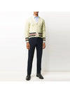 Aran Cable Classic Mohair Cardigan White - THOM BROWNE - BALAAN 3