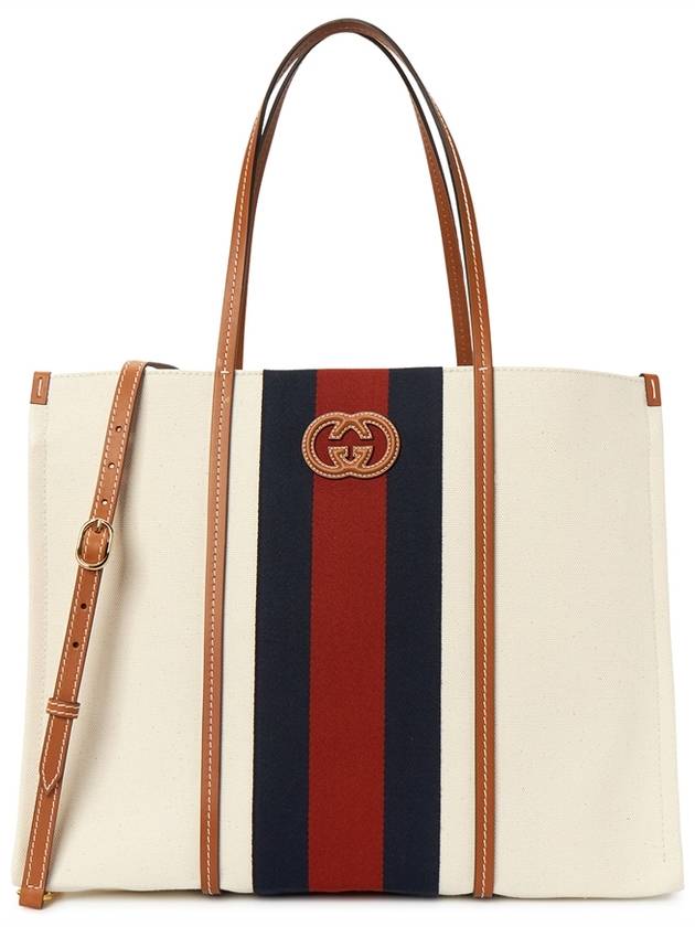 Women's Interlocking Tote Bag White - GUCCI - BALAAN 2