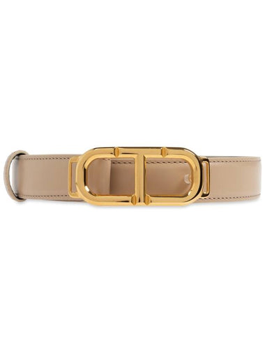 Tom Ford Leather Belt, Women's, Beige - TOM FORD - BALAAN 1