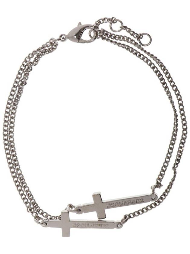 Double Cross Bracelet Silver - DSQUARED2 - BALAAN 6