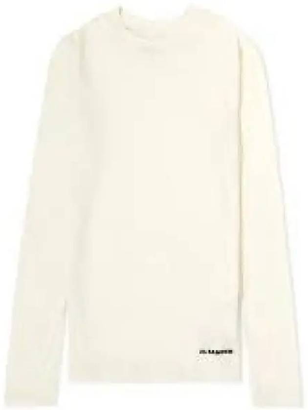 Crew Neck Cotton Long Sleeve T-Shirt White - JIL SANDER - BALAAN 2