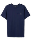 Men's Item Logo Short Sleeve T-Shirt Navy - A.P.C. - BALAAN 1