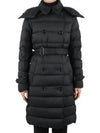 Women's Double Breasted Hooded Padded Black - BURBERRY - BALAAN 2