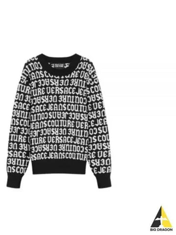 LOGOMANIA KNIT JUMPER 77GAFM03 CMN91 L01 - VERSACE - BALAAN 1