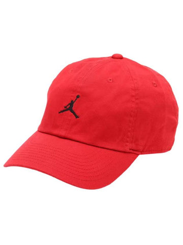 Jordan Club Unstructured Curved Bill Ball Cap Red - NIKE - BALAAN 1