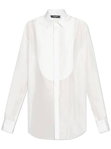 Dsquared2 Silk Shirt, Women's, White - DSQUARED2 - BALAAN 1