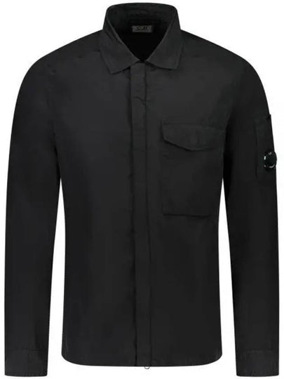 Chrome-R Pocket Over Long Sleeve Shirt Black - CP COMPANY - BALAAN 2