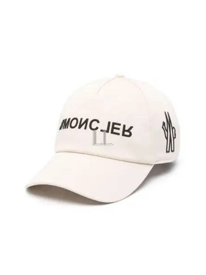 Gabardine Logo Ball Cap Cream - MONCLER - BALAAN 2