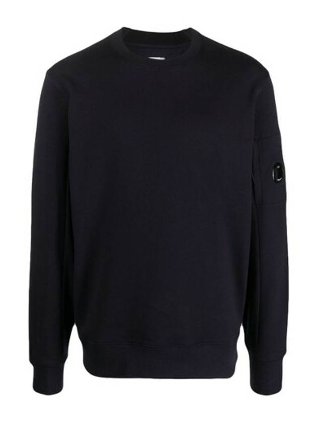 Diagonal Raised Fleece Sweatshirt Navy - CP COMPANY - BALAAN 2