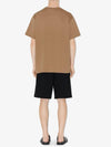 Oversized Logo Short Sleeve T-Shirt Camel - BURBERRY - BALAAN 6