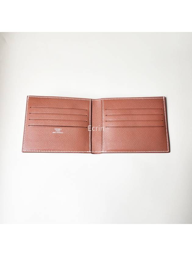 Citizen Twill Compact Card Wallet Gold Sun - HERMES - BALAAN 8