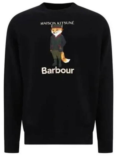 Logo Print Sweatshirt Black - BARBOUR - BALAAN 2