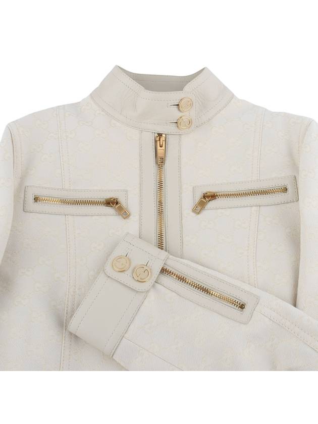 681034 GG Canvas Women s Jacket Size 3633662Y - GUCCI - BALAAN 3