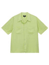 Contrast Pick Stitch Short Sleeve Shirt Lime - STUSSY - BALAAN 2