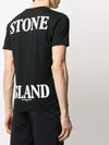 Men's Big Logo Crew Neck Short Sleeve T-Shirt Black - STONE ISLAND - BALAAN 5