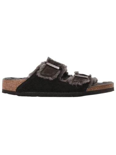 Arizona Shearling Medium Sandals Mocha - BIRKENSTOCK - BALAAN 1