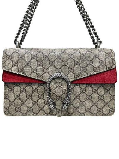 400249 Dionysus GG Supreme Canvas Small Chain Shoulder Bag - GUCCI - BALAAN 2