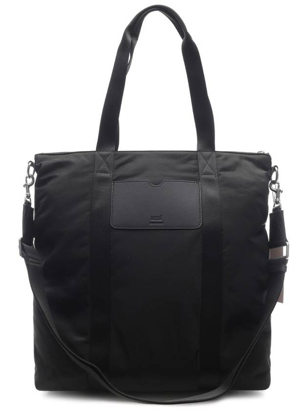 De Coeur Buckle Detail Nylon Tote Bag Black - AMI - BALAAN 5