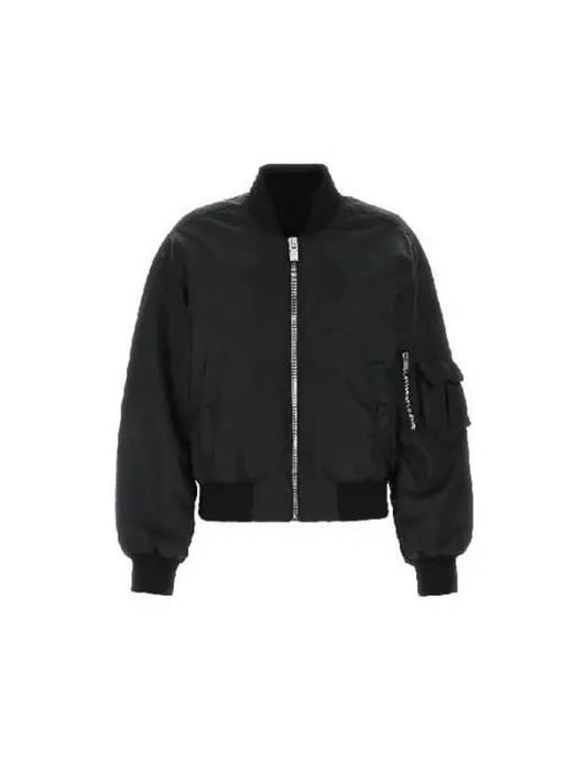 Pocket Detail Zipper Bomber Jacket Black - GIVENCHY - BALAAN 2