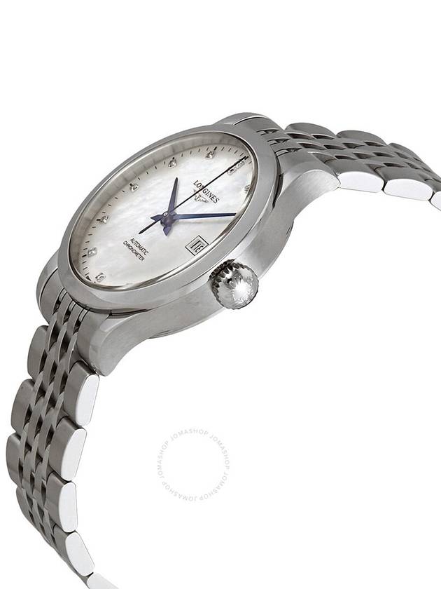 Longines Record Automatic Chronometer Diamond White Mother of Pearl Dial Ladies Watch L2.321.4.87.6 - LONGINES - BALAAN 2