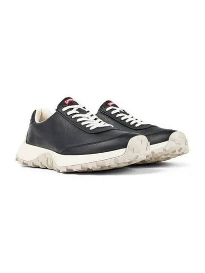 Drift Trail Vibram Leather Textile Low Top Sneakers Black - CAMPER - BALAAN 2