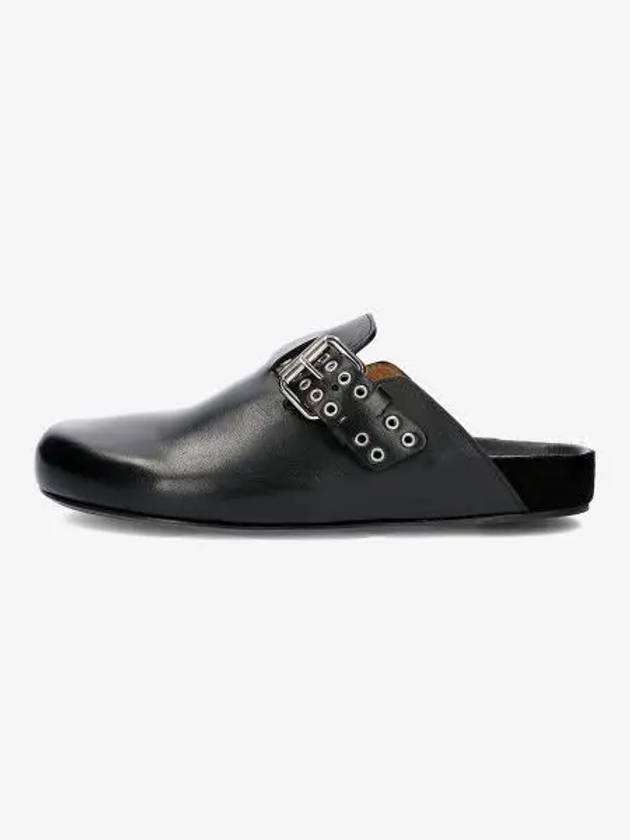 Mirvin Buckle Leather Mule Black - ISABEL MARANT - BALAAN 2