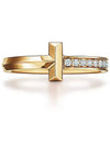 Tiffany T T1 ring yellow gold diamond setting 67795040 68489466 - TIFFANY & CO. - BALAAN 1