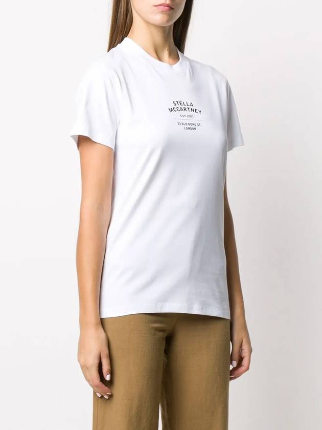 Mini logo crew neck short sleeve t shirt white women 601850 SMP88 9000 - STELLA MCCARTNEY - BALAAN 3