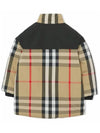 Kids Check Pattern Hooded Padding Beige - BURBERRY - BALAAN 4