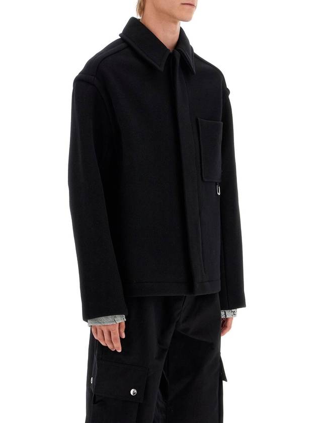 Le Manteau Wool Single Coat Black - JACQUEMUS - BALAAN 3