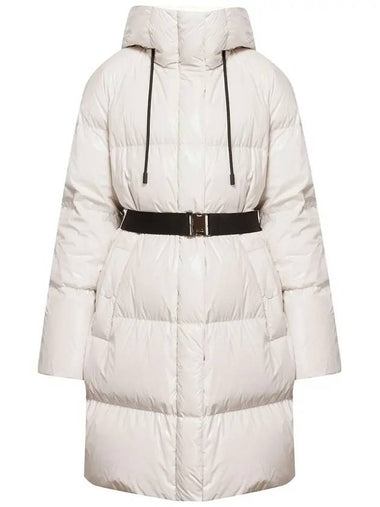 KEY Belted hood padded jacket ivory 2354960733 004 - MAX MARA - BALAAN 1