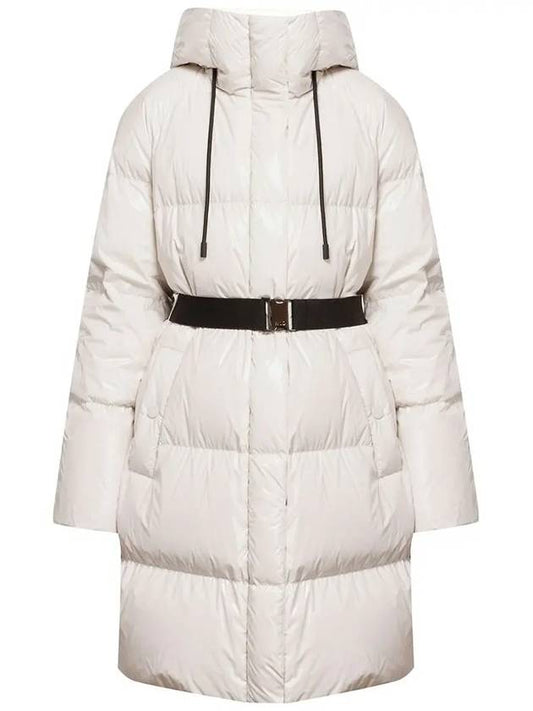 KEY Belted hood padded jacket ivory 2354960733 004 - MAX MARA - BALAAN 1