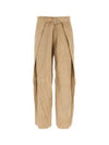 Suede Belt Strap Slacks Beige - AMI - BALAAN 2