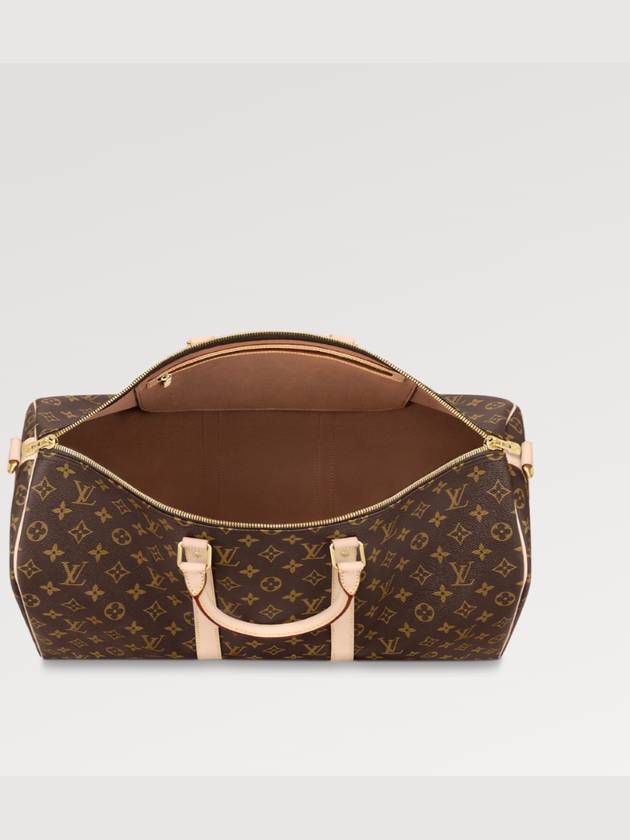 Keepall 50 Bandouliere Duffel Bag Brown - LOUIS VUITTON - BALAAN 4