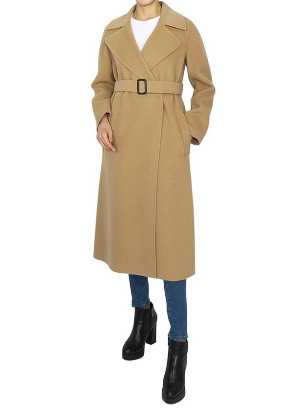 Manu Single Coat Beige - MAX MARA - BALAAN 5