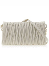 Matelasse Nappa Leather Shoulder Bag White - MIU MIU - BALAAN 4