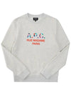 Color Block Logo Sweat Sweatshirt Ecru Ivory - A.P.C. - BALAAN 6