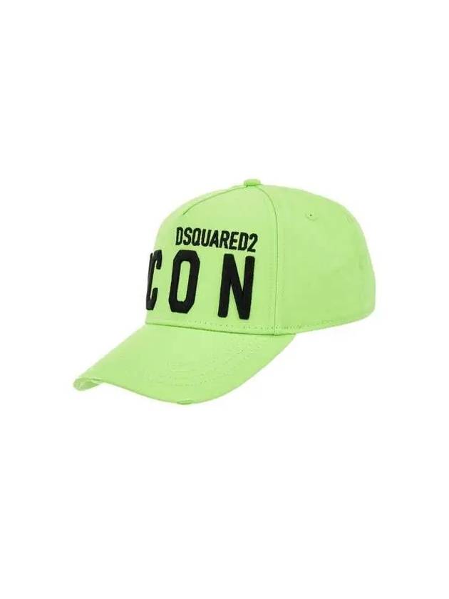 Men's BE ICON Baseball Cap Neon Green 271365 - DSQUARED2 - BALAAN 1