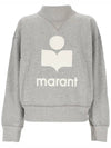 MOBY Velvet Logo Sweatshirt SW0003FA A1M07E GYWH - ISABEL MARANT - BALAAN 2