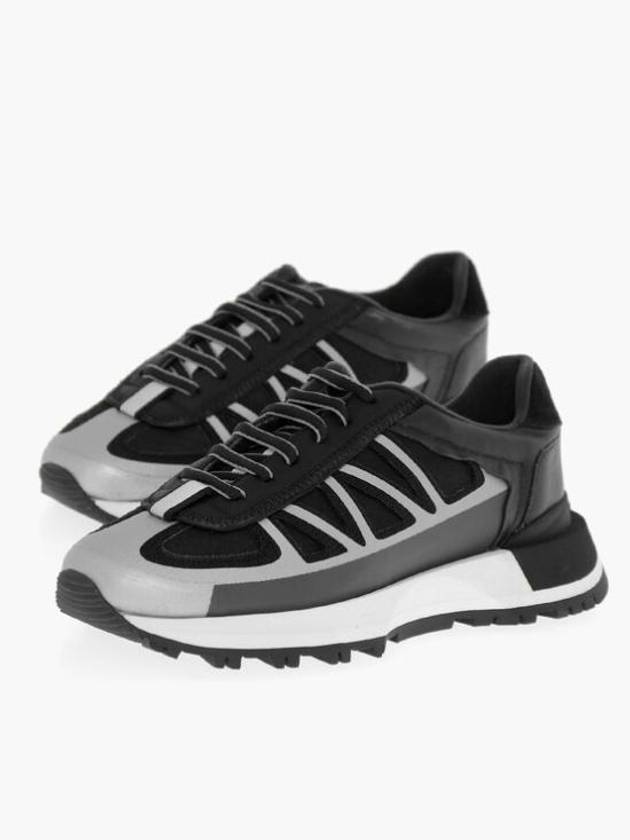 5050 Lace Up Low Top Sneakers Black - MAISON MARGIELA - BALAAN 1